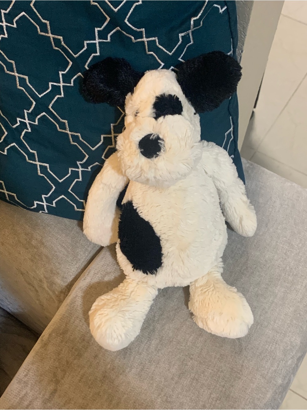 Retired! JellyCat Bashful Black And Cream Puppy 🐶